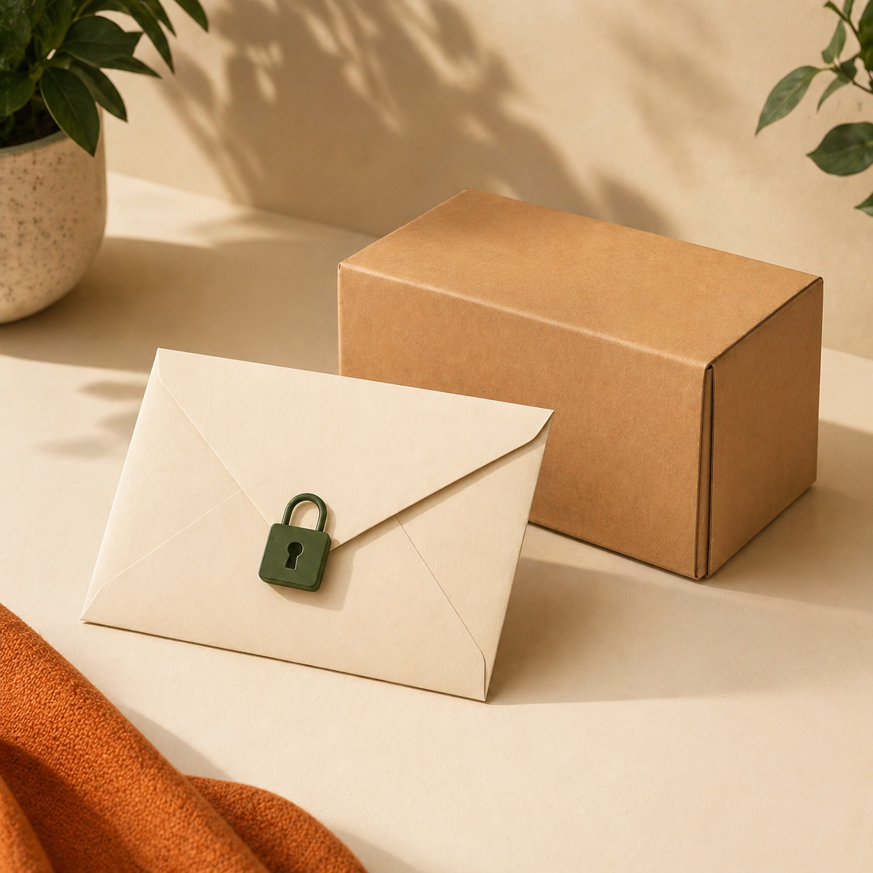 Discreet confidential report envelope and sealed package